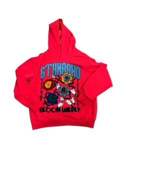 6TH NBRHD WILD BLOOM HOODIE (6TH-F2103)-INFRARED