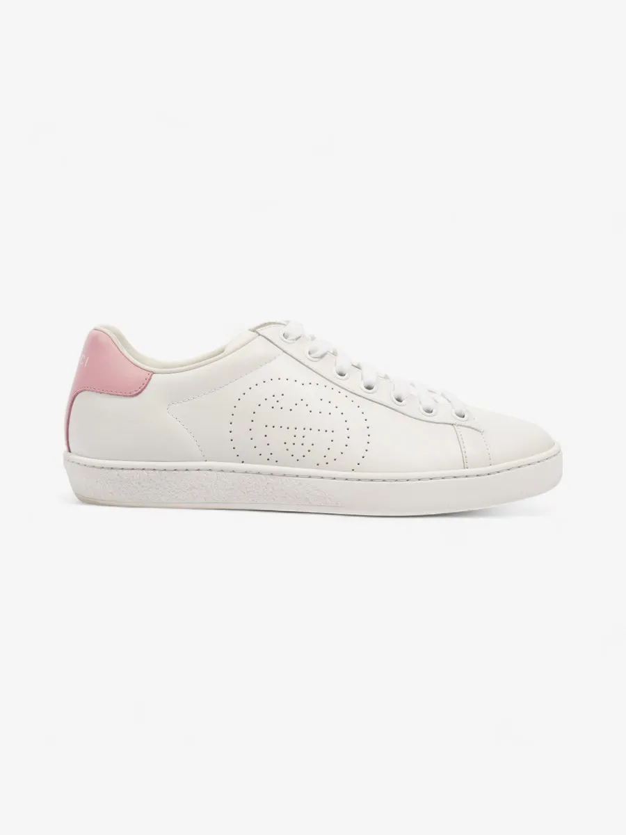 Ace Interlocking G Sneakers White / Pink Leather EU 37 UK 4