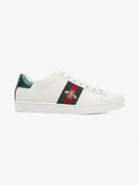 Ace Sneakers with Bee White / Red / Green Leather EU 37.5 UK 4.5