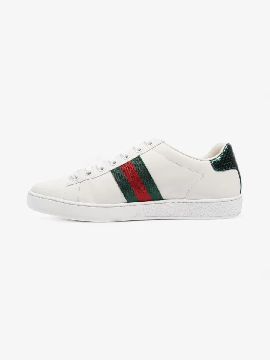 Ace Sneakers with Bee White / Red / Green Leather EU 37.5 UK 4.5