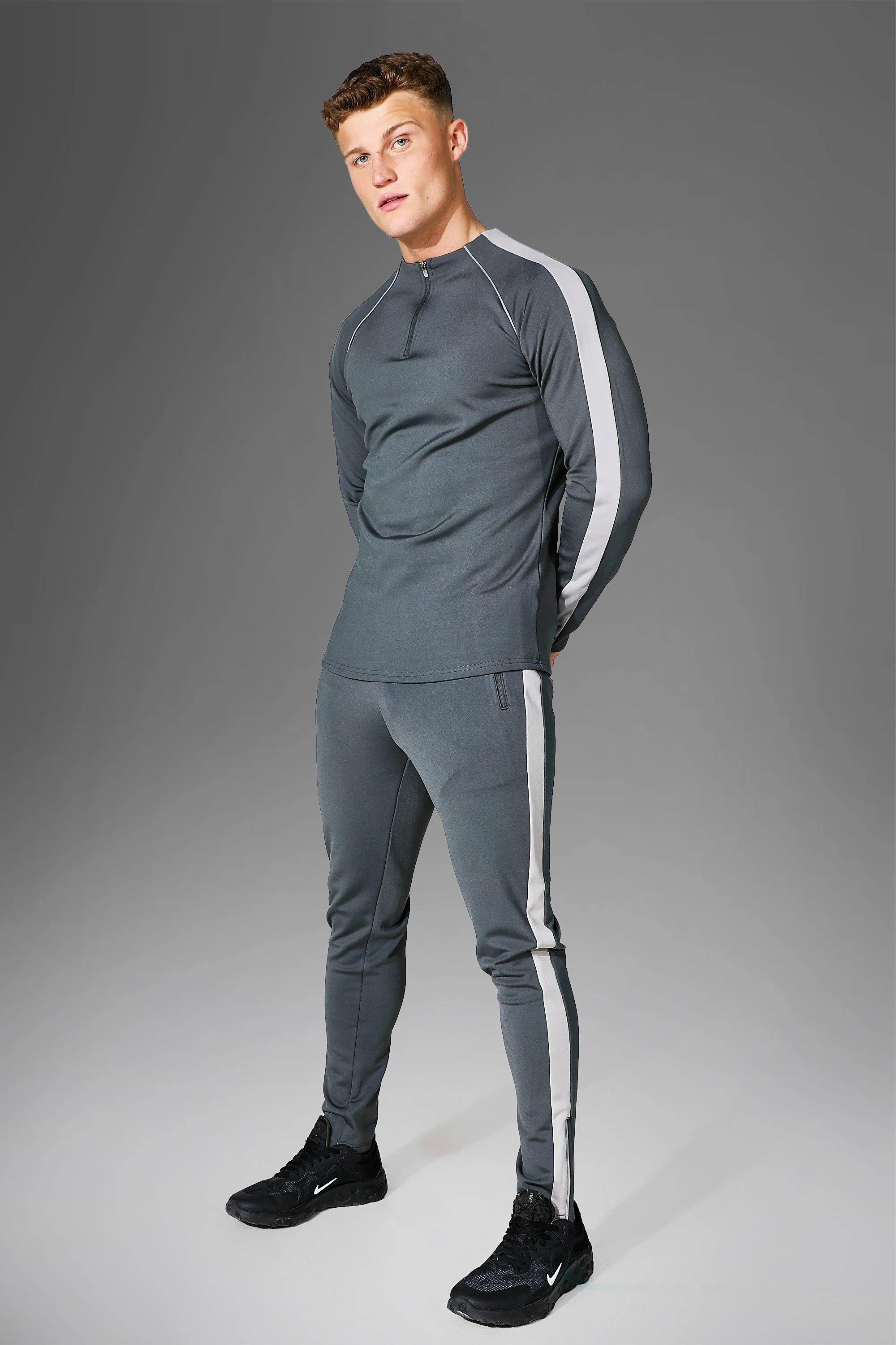 Active Gym Performance Zip Neck Tracksuit