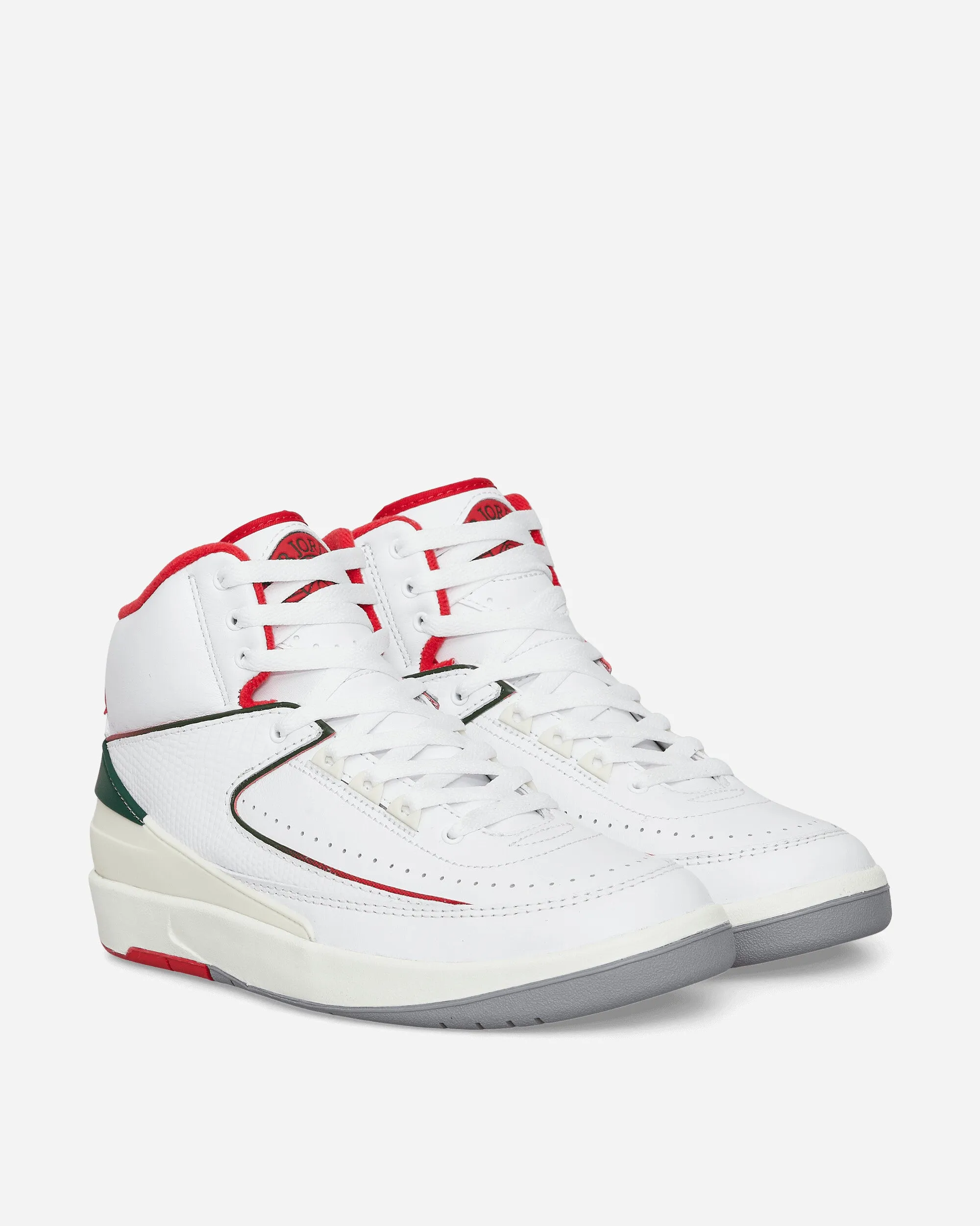 Air Jordan 2 Retro (GS) Sneakers White / Fire Red / Fir / Sail