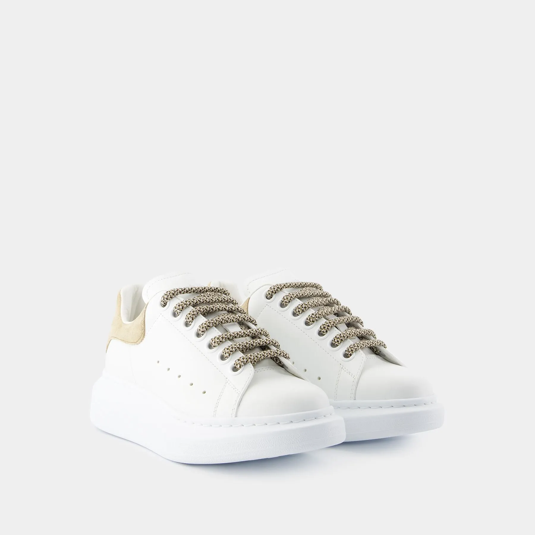 Alexander McQueen  Oversized Sneakers - Alexander McQueen - Leather - Beige