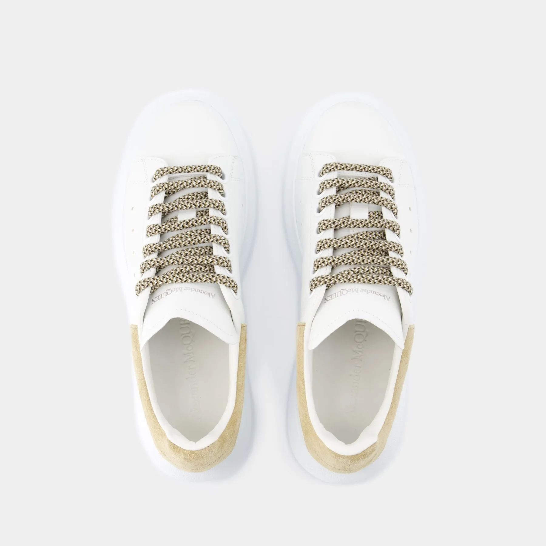 Alexander McQueen  Oversized Sneakers - Alexander McQueen - Leather - Beige