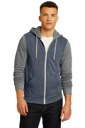 Alternative Colorblock Rocky Eco -Fleece Zip Hoodie. AA32023