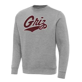 Antigua Montana Grizzlies Heather Gray Big & Tall Victory Pullover Sweatshirt