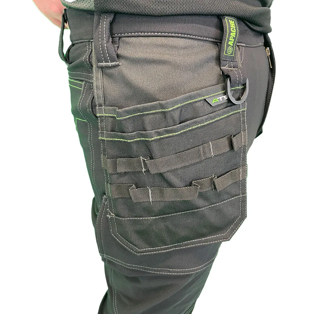 Apache Calgary Holster Work Trousers - Extreme 4x Stretch - Slim Fit - Black 32w Regular Leg