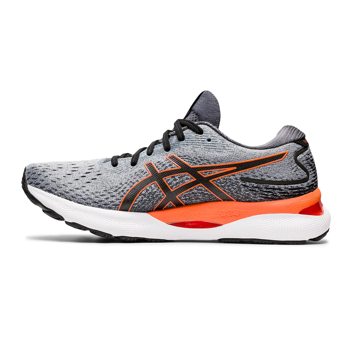 Asics Gel Nimbus 24 - Sheet Rock - Shocking Orange