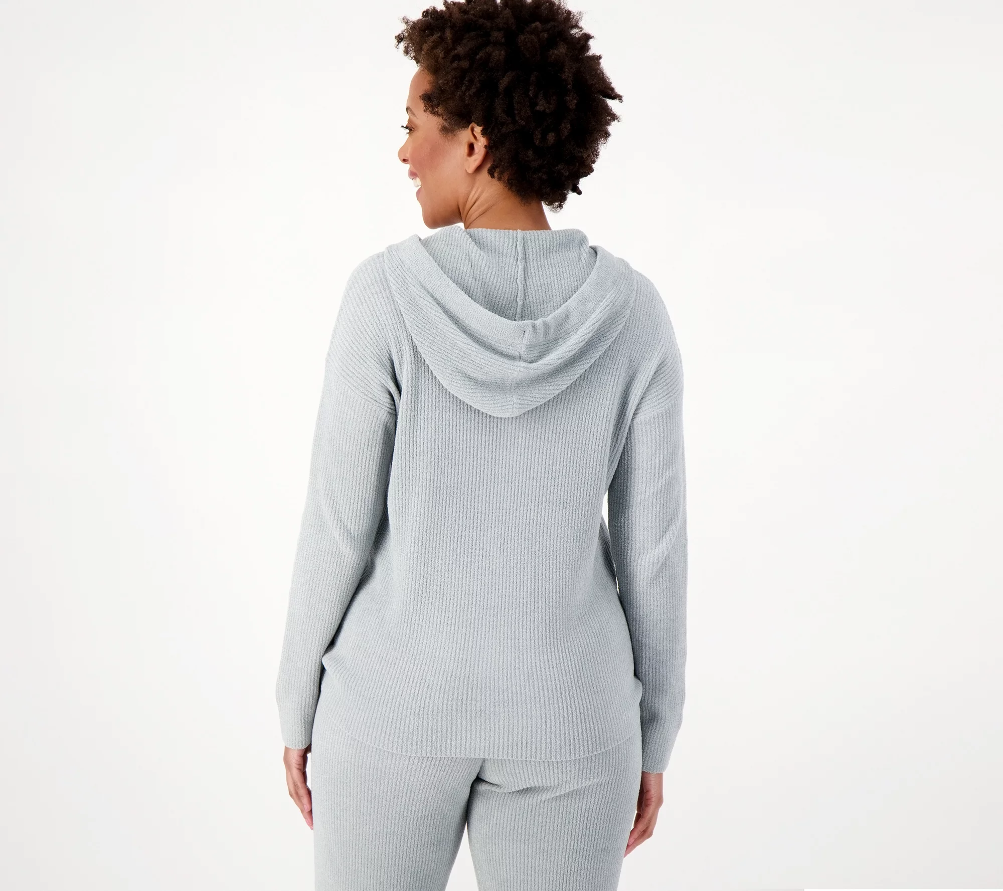 Barefoot Dreams CozyChic Ultra Lite Ribbed Henley Hoodie