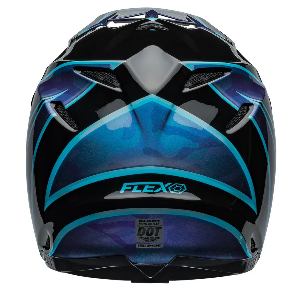 Bell - Moto-9S Flex Sprite Black/Blue Helmet