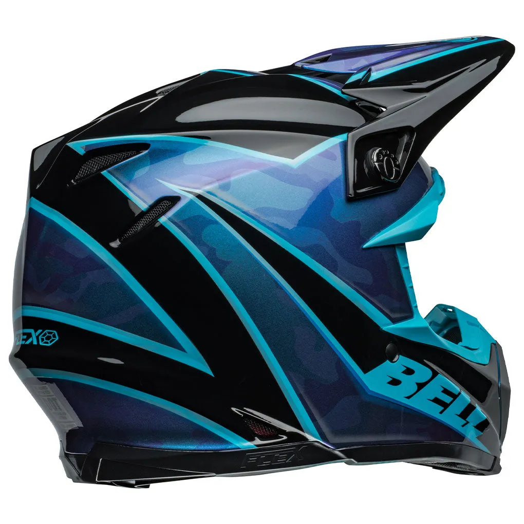 Bell - Moto-9S Flex Sprite Black/Blue Helmet