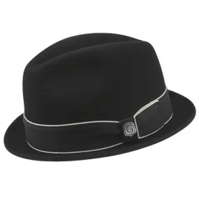 Bigalli Downtown Black Wool Felt Hat