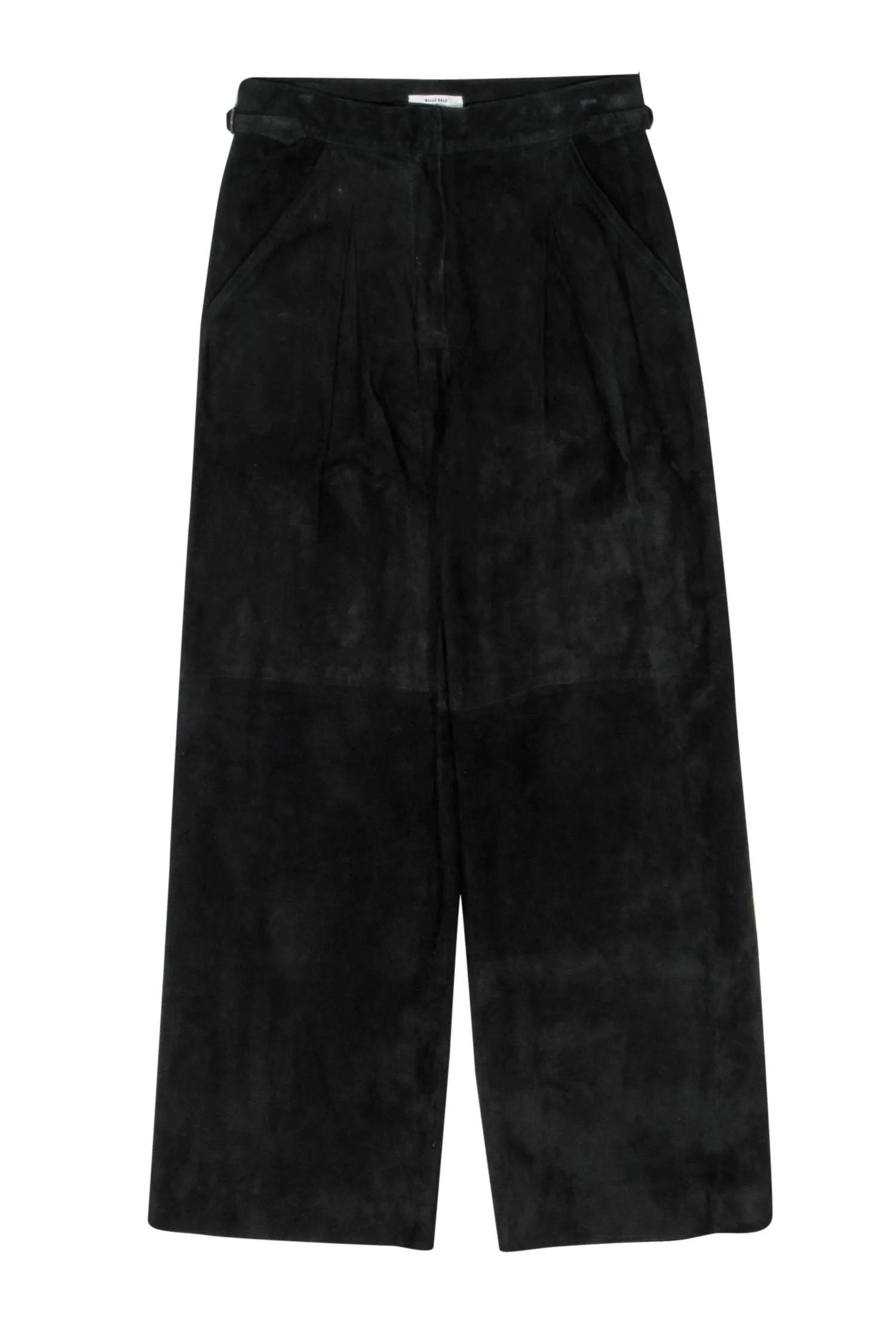 Billy Reid - Black Lambskin Suede Trousers Sz 2