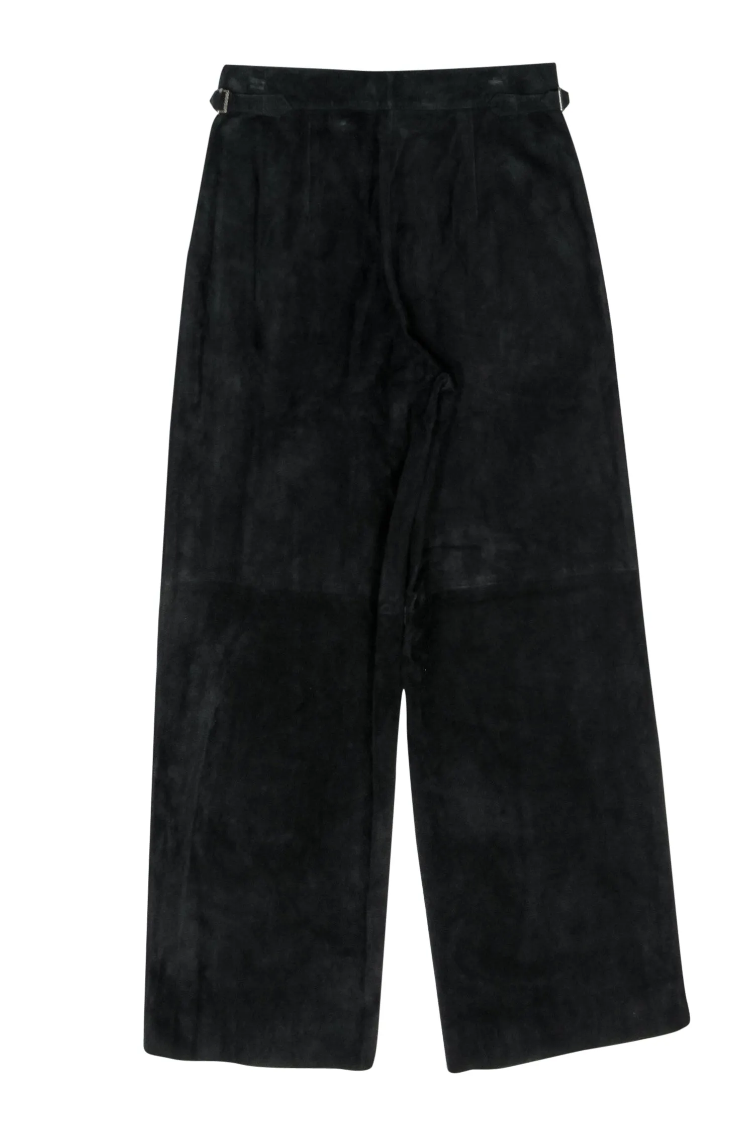 Billy Reid - Black Lambskin Suede Trousers Sz 2