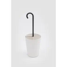 Bincan Umbrella Stand White W/Black Handle