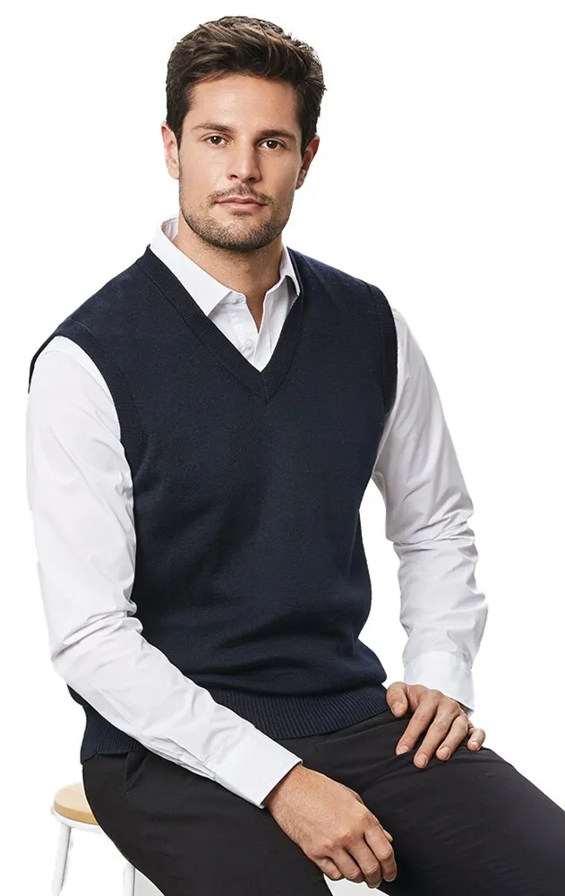 Bizcollection WV6007 Vest - Men - Woolmix - Navy - S