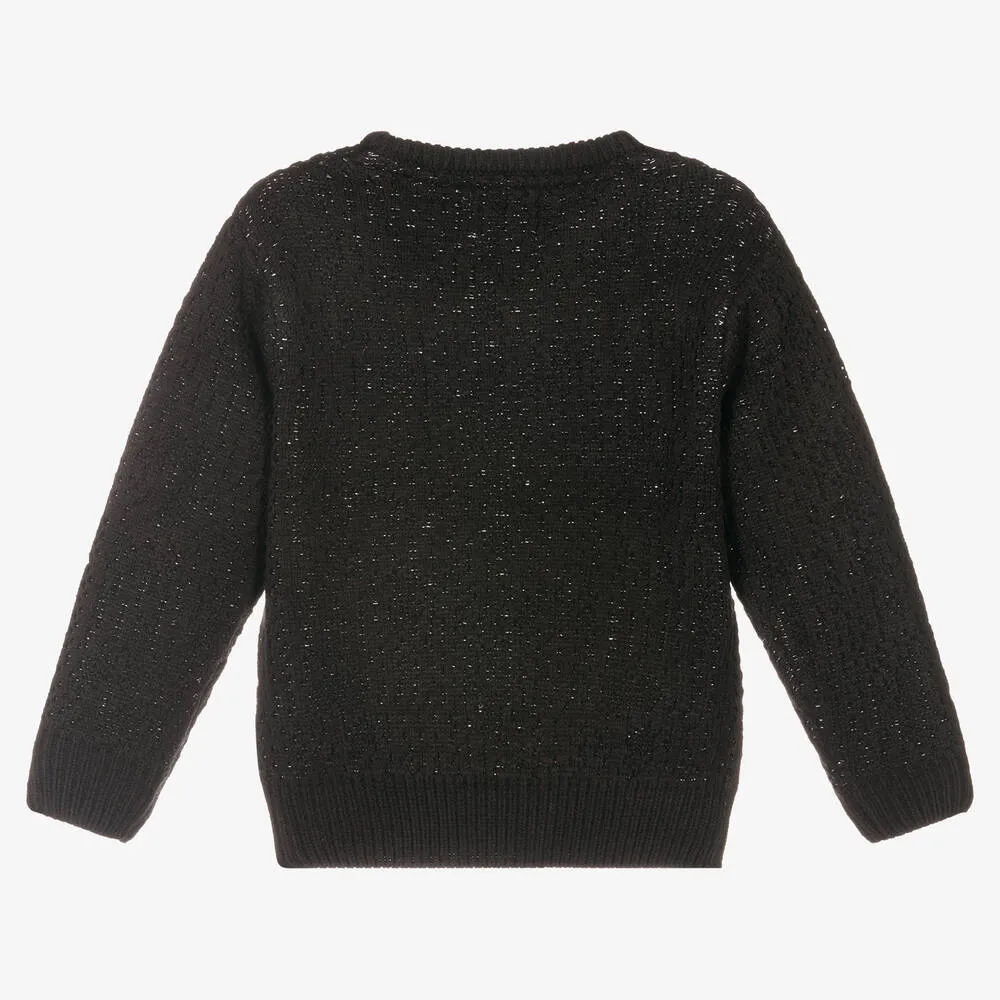 Black Glitter Knitted Jumper