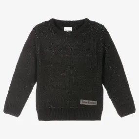 Black Glitter Knitted Jumper