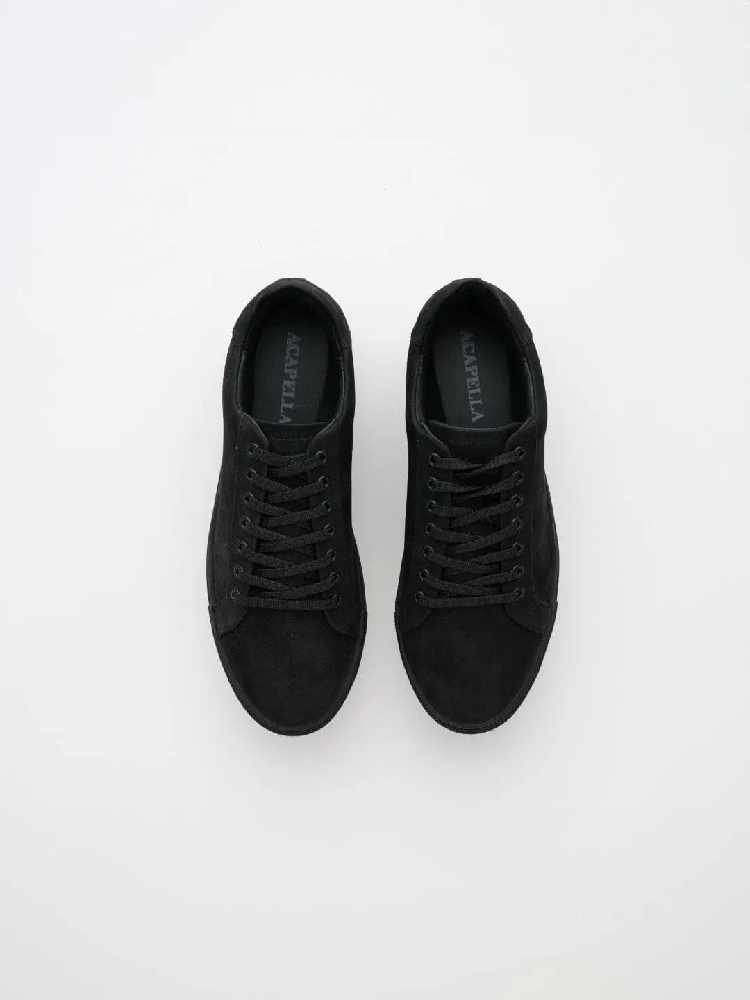 Black Leather Sneakers