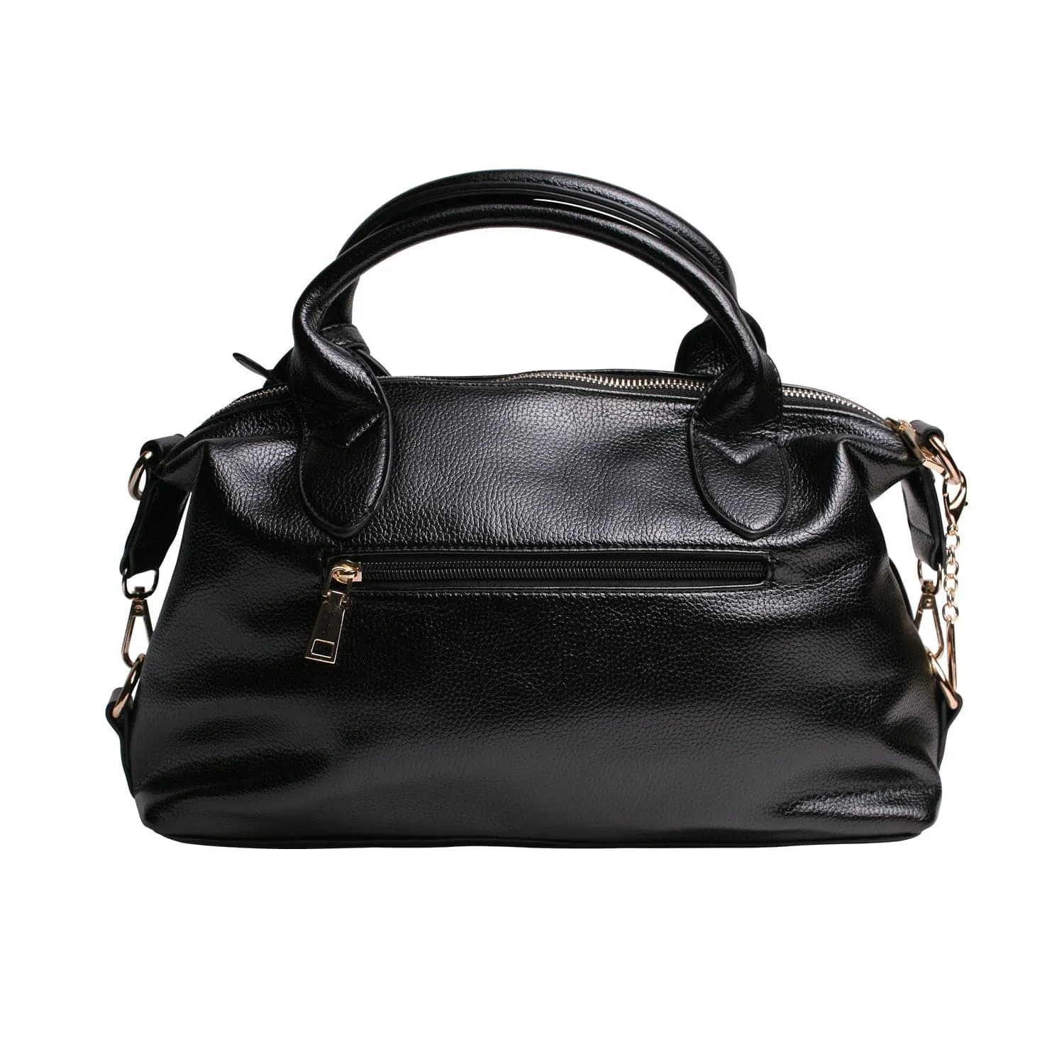 Black Pebbled Handbag