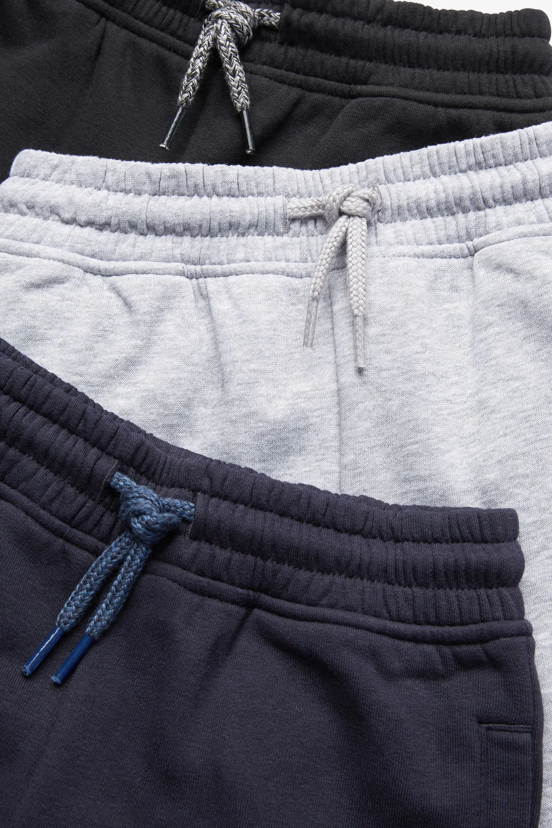 Black/Grey/Navy Blue Slim Fit Joggers 3 Pack (3-16yrs)