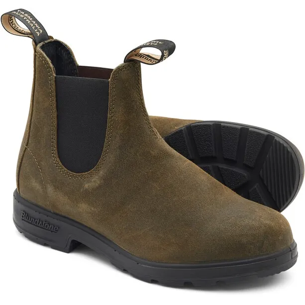 Blundstone 1615 Dark Olive Waxed Suede Boot