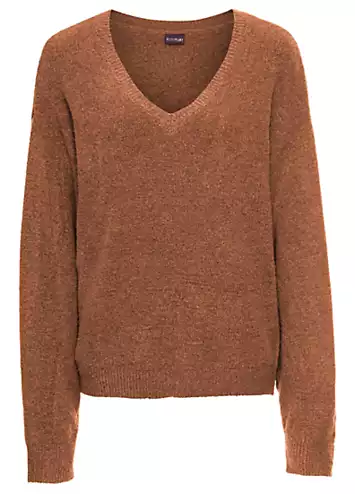 bonprix Oversized V-Neck Jumper | Grattan