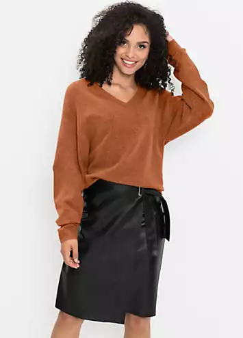 bonprix Oversized V-Neck Jumper | Grattan