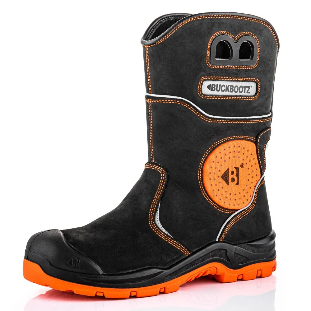 Buckler Boots Buckz Viz 5 BVIZ5 Safety Rigger Boot - Orange / Black Size 9