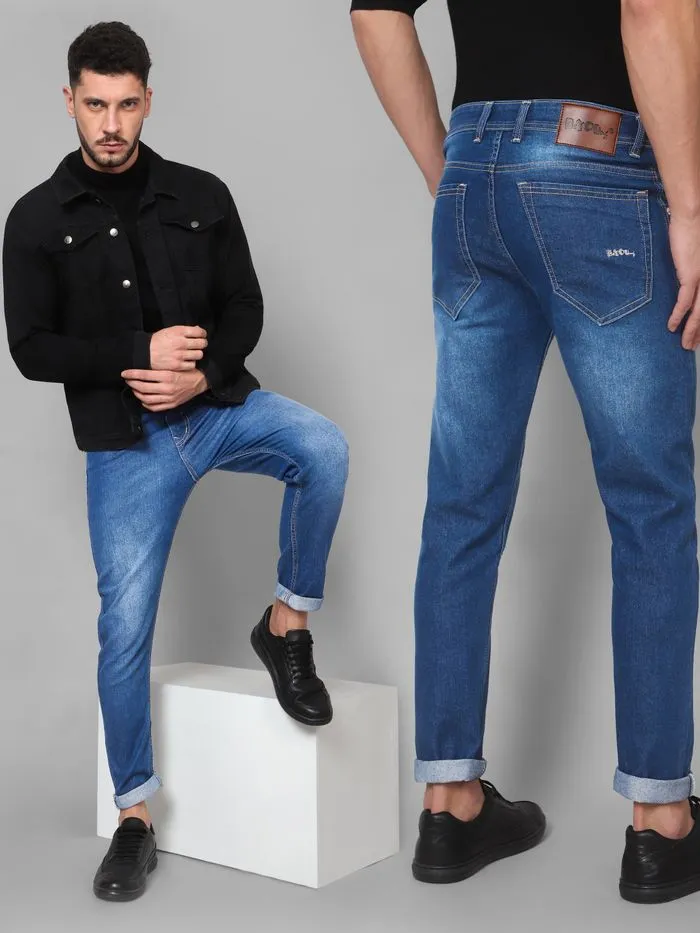 Buy Egyptian Blue Stone Washed Jeans Online in India -Beyoung