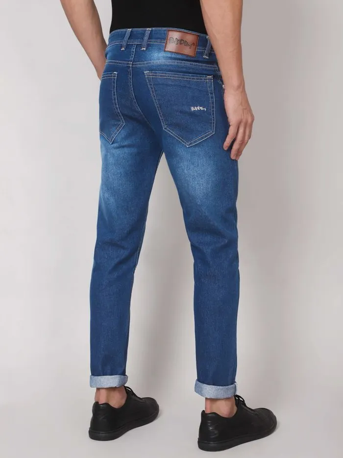 Buy Egyptian Blue Stone Washed Jeans Online in India -Beyoung