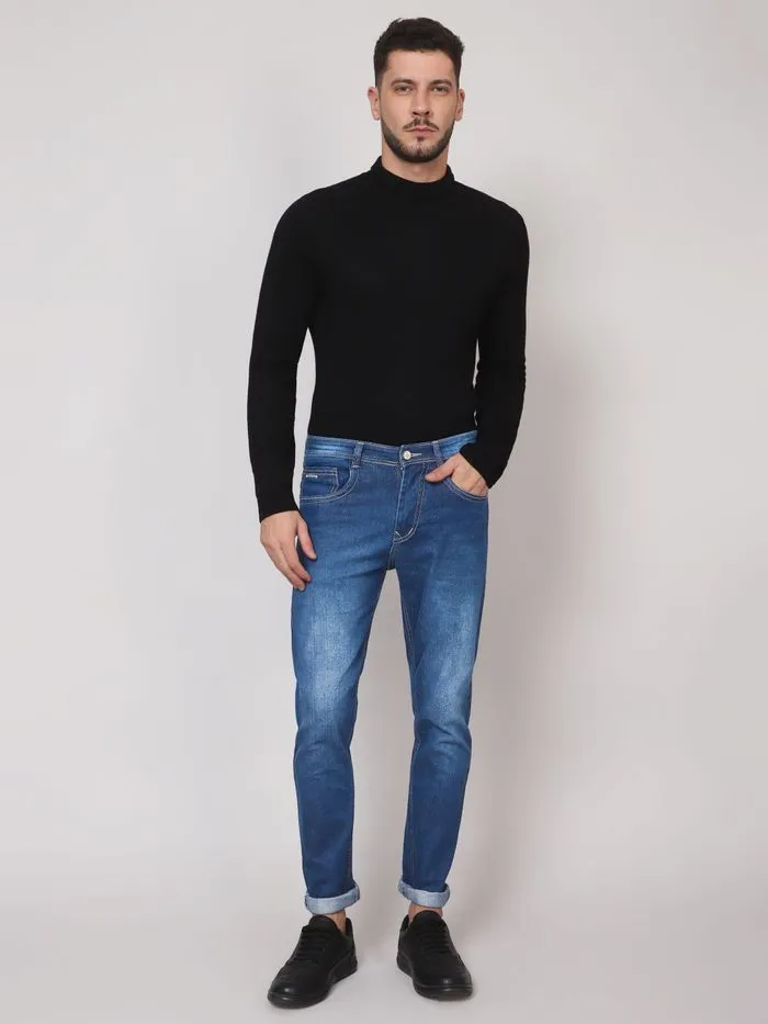 Buy Egyptian Blue Stone Washed Jeans Online in India -Beyoung