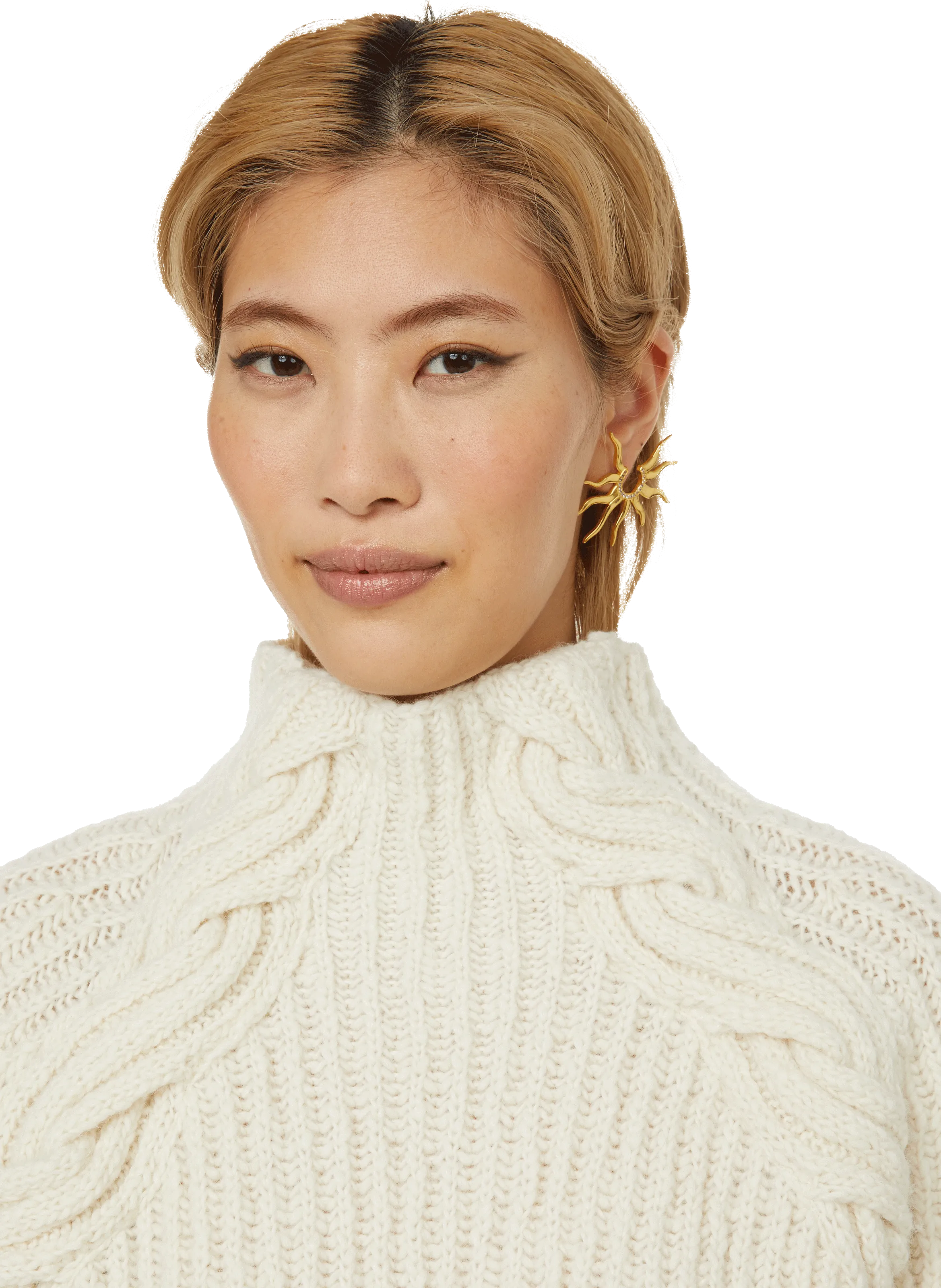 CAES  Wool-blend jumper - Beige