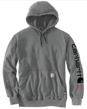 Carhartt Men's FR Midweight Logo Hooded Pullover Sweatshirt