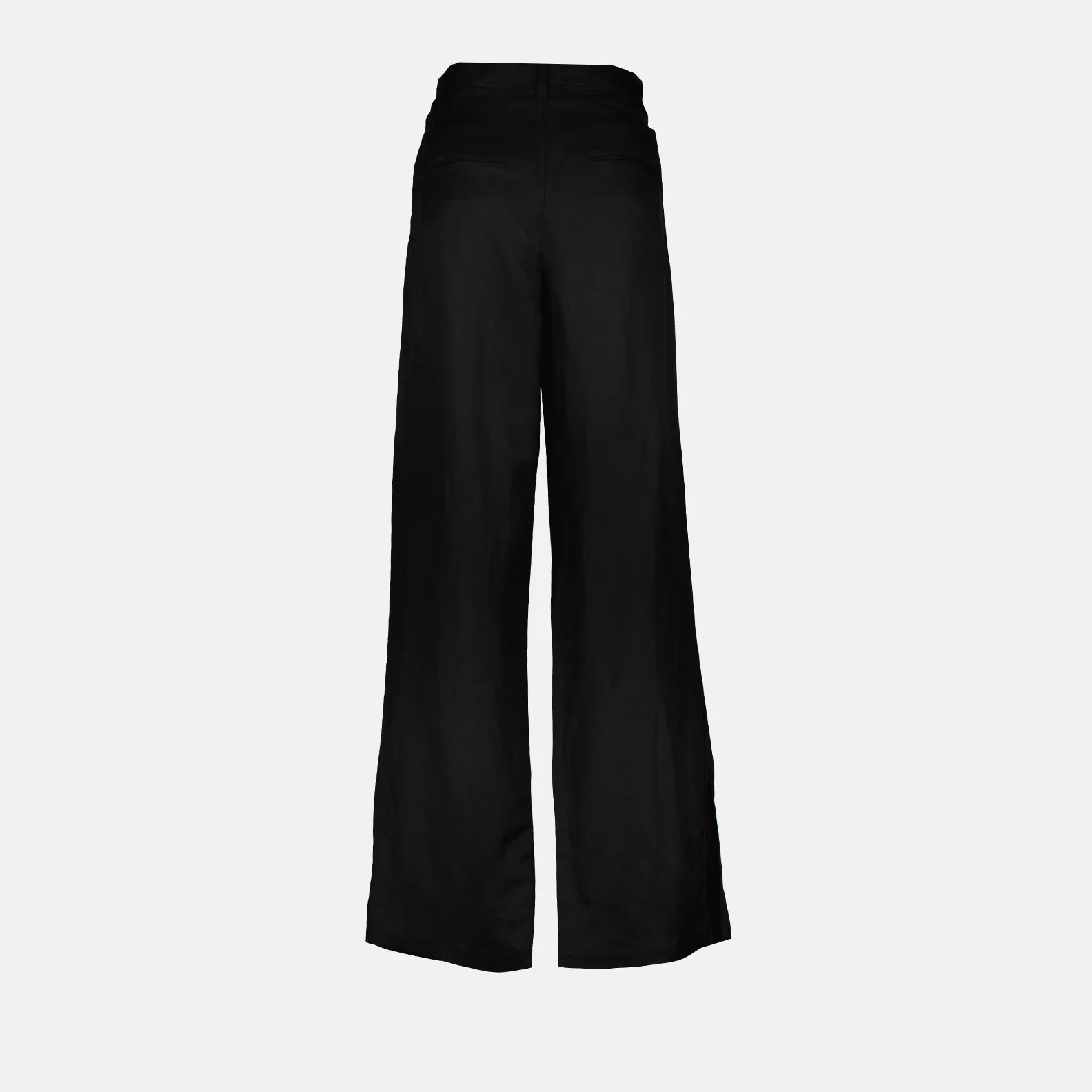 Carrie High-Waisted Pleated Black Trousers