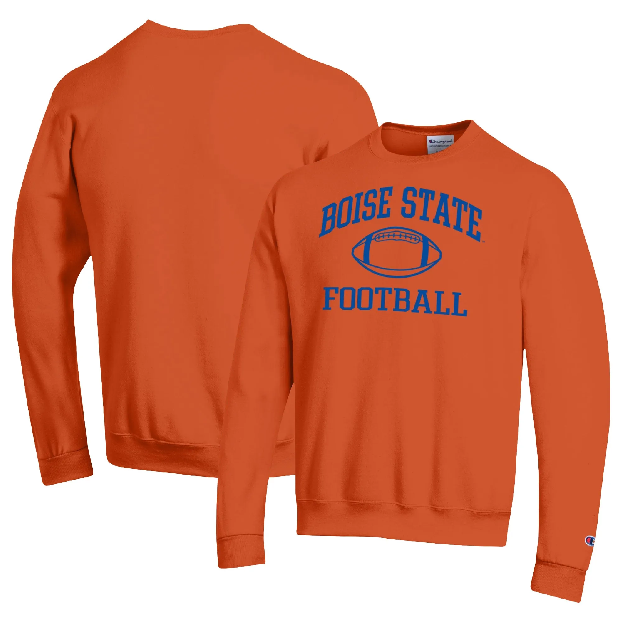 Champion Boise State Broncos Orange Football Icon Pullover Sweatshirt