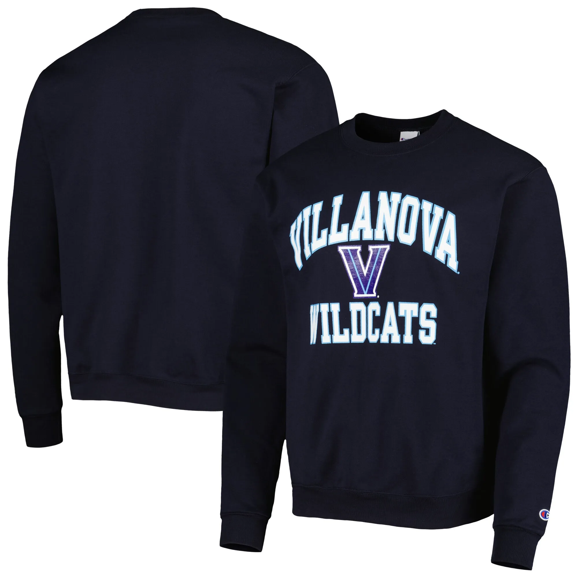 Champion Villanova Wildcats Navy High Motor Pullover Sweatshirt