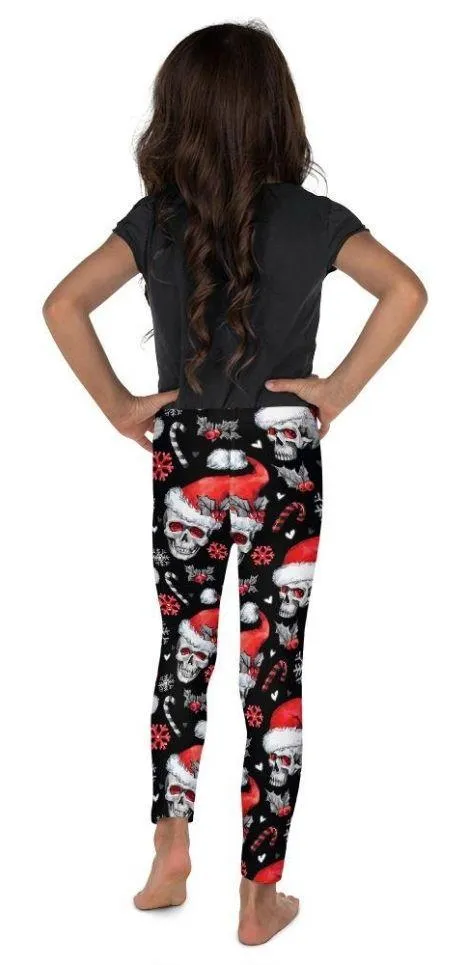 Christmassy Skulls Kid's Leggings