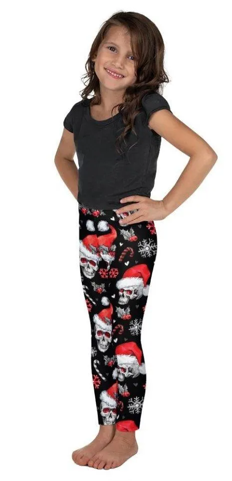 Christmassy Skulls Kid's Leggings