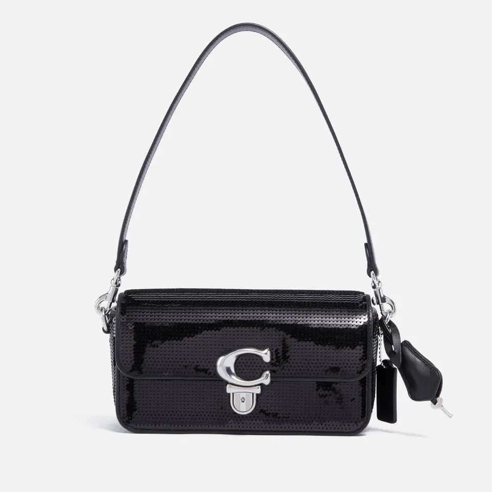 Coach Studio Sequinned Leather Baguette Bag | Coggles