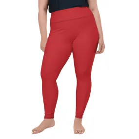 Crimson Red Plus Size Leggings