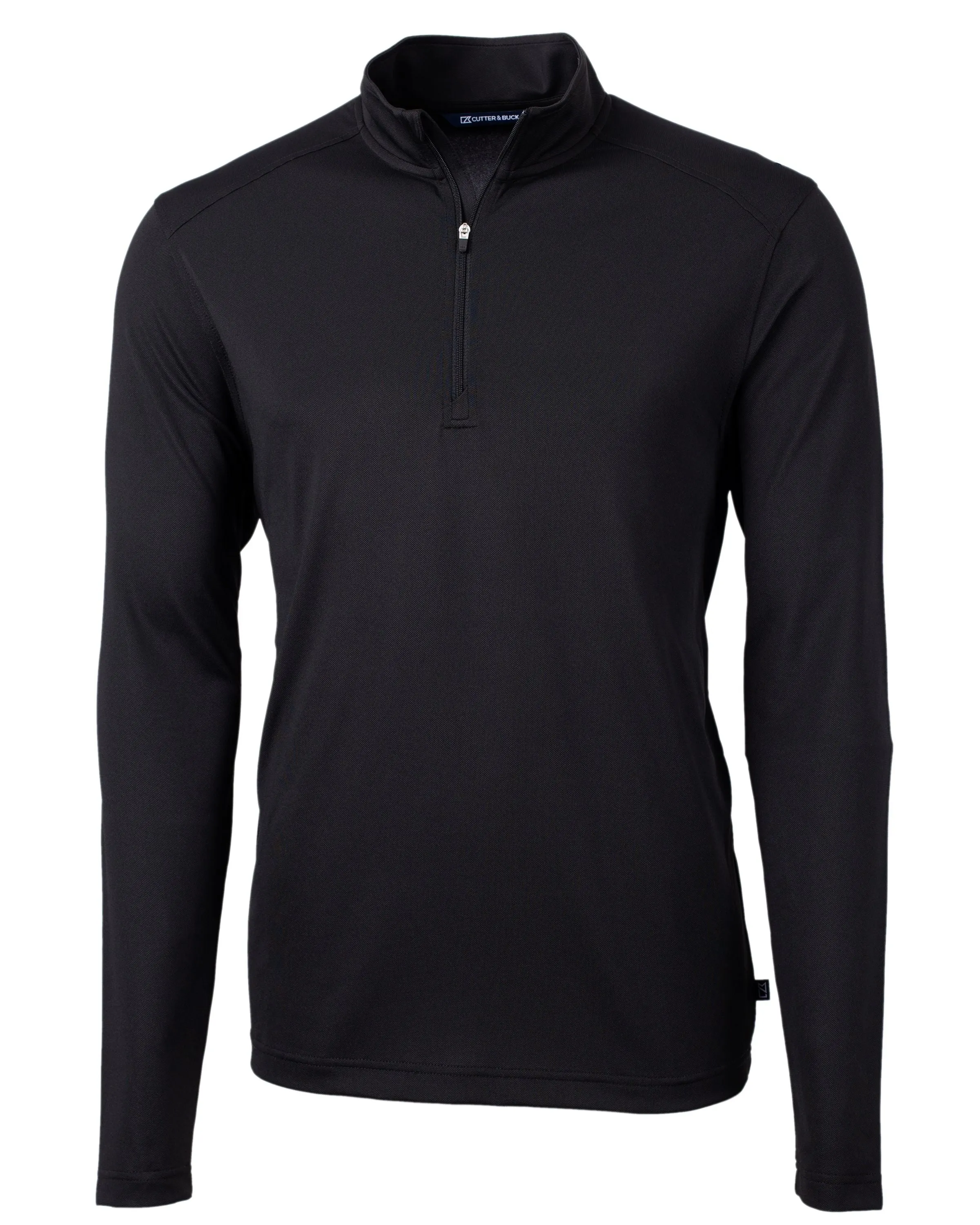 Cutter & Buck Virtue Eco Pique Quarter Zip Pullover Black