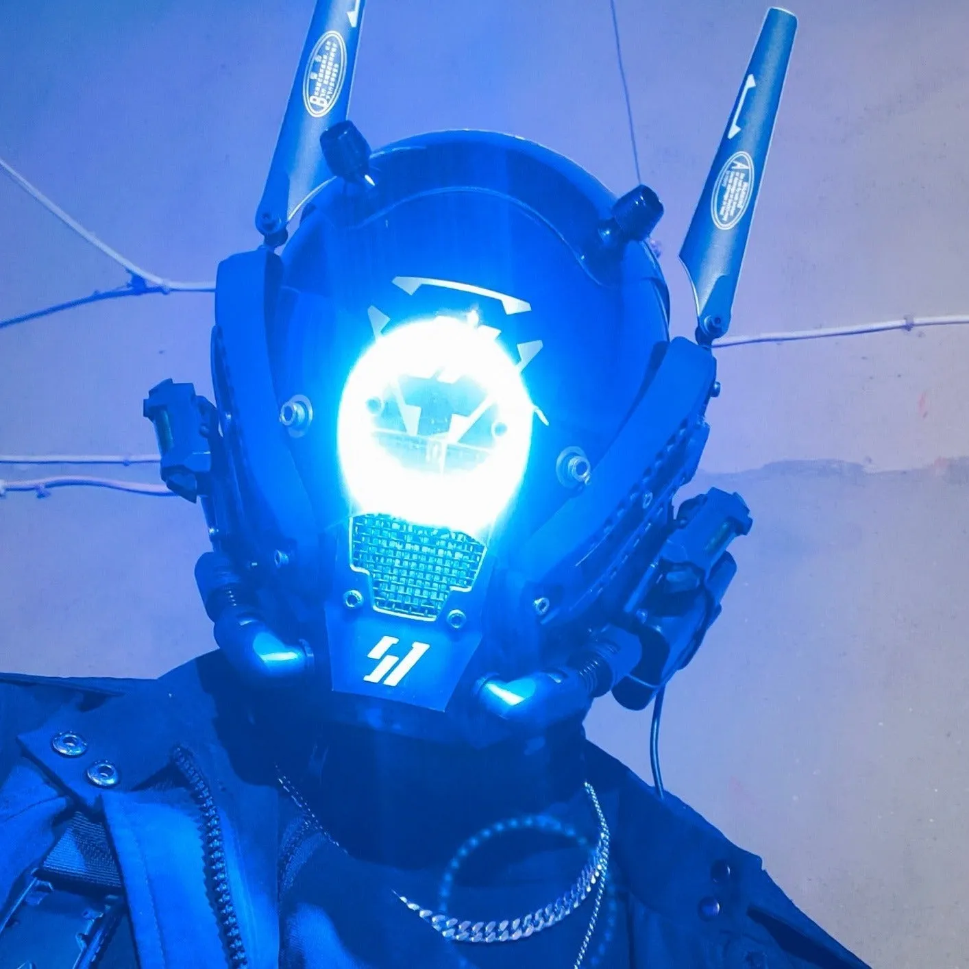 Cyberpunk LED Helmet