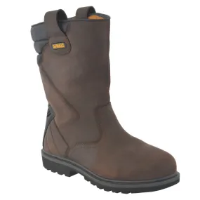 Dewalt Safety Rigger Boot - Crazy Horse Leather - Brown - Size 8