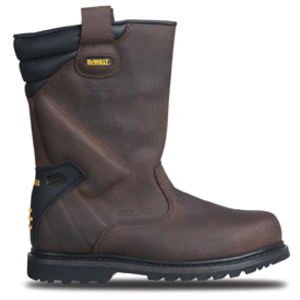 Dewalt Safety Rigger Boot - Crazy Horse Leather - Brown - Size 8