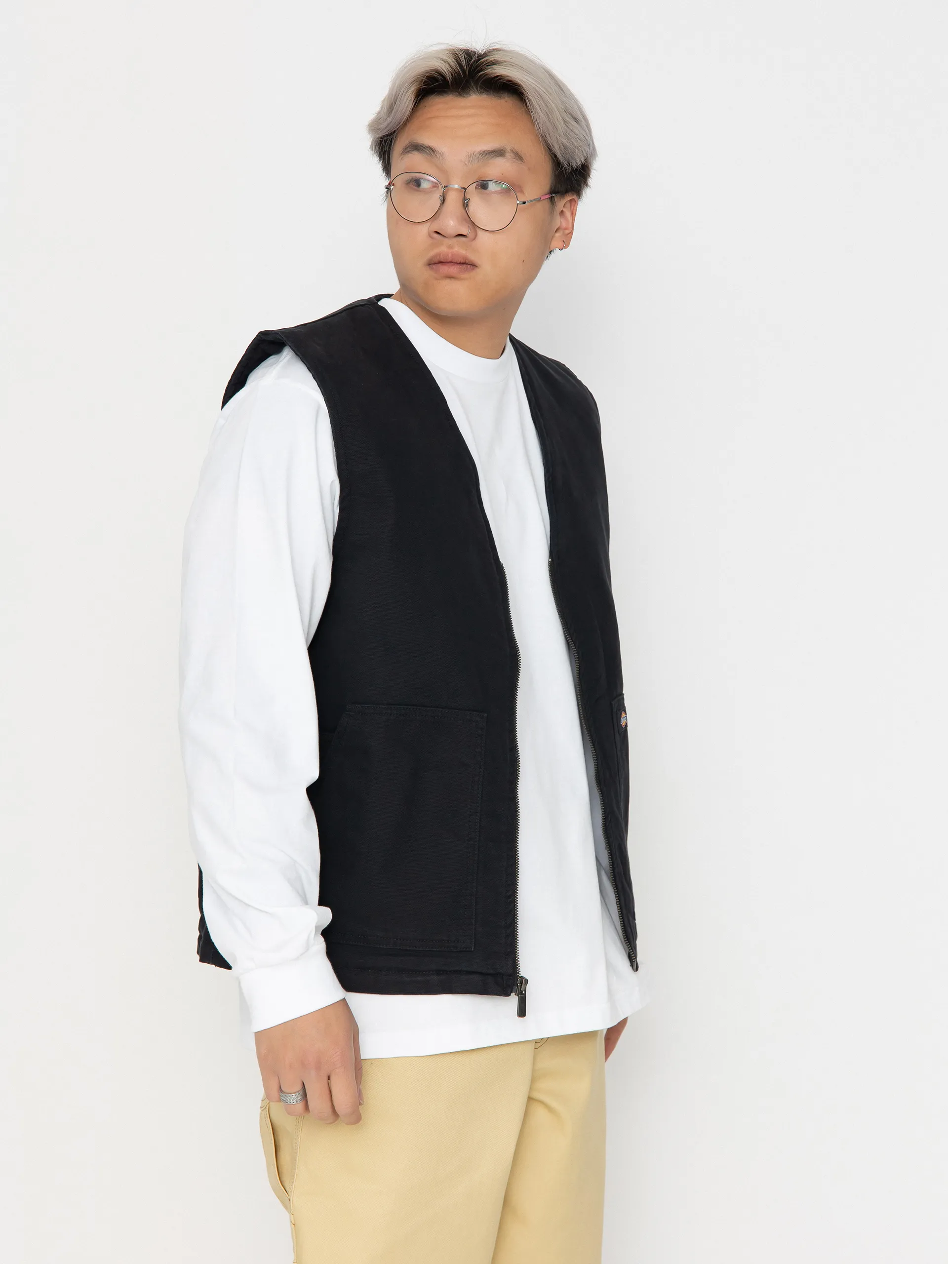 Dickies Duck Canvas Vest (stone washed black)