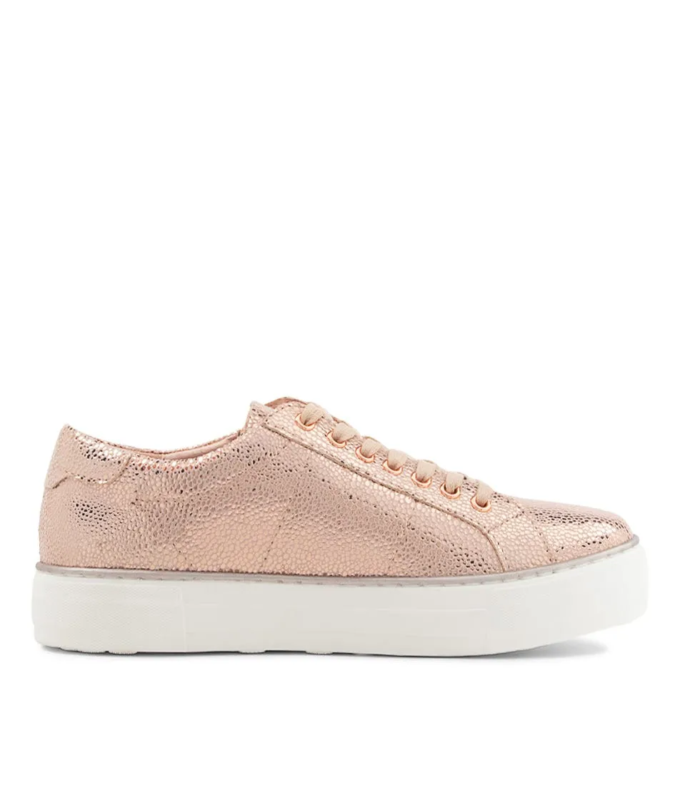 DJANGO & JULIETTE Froggy Pink Speckle Leather Sneakers