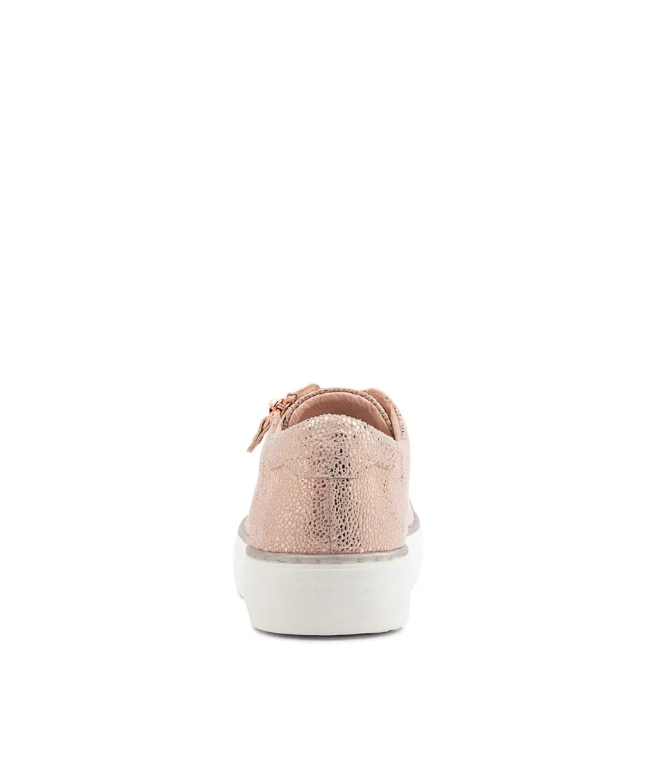 DJANGO & JULIETTE Froggy Pink Speckle Leather Sneakers