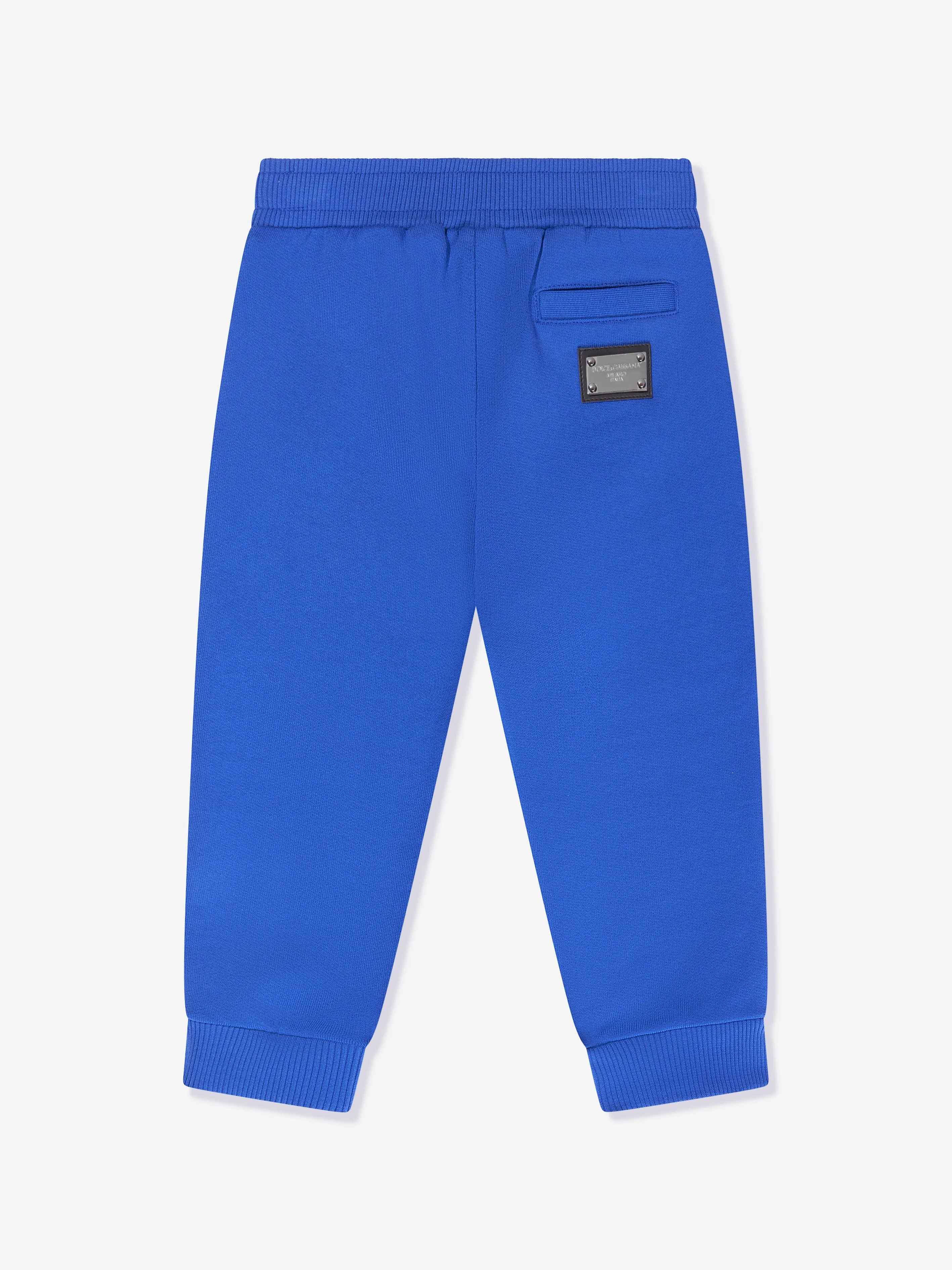 Dolce & Gabbana Baby Boys Logo Joggers in Blue