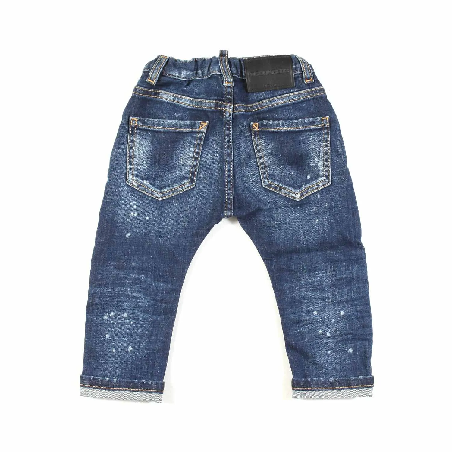 Dsquared2 Blue Stone Washed Mini Jeans For Baby